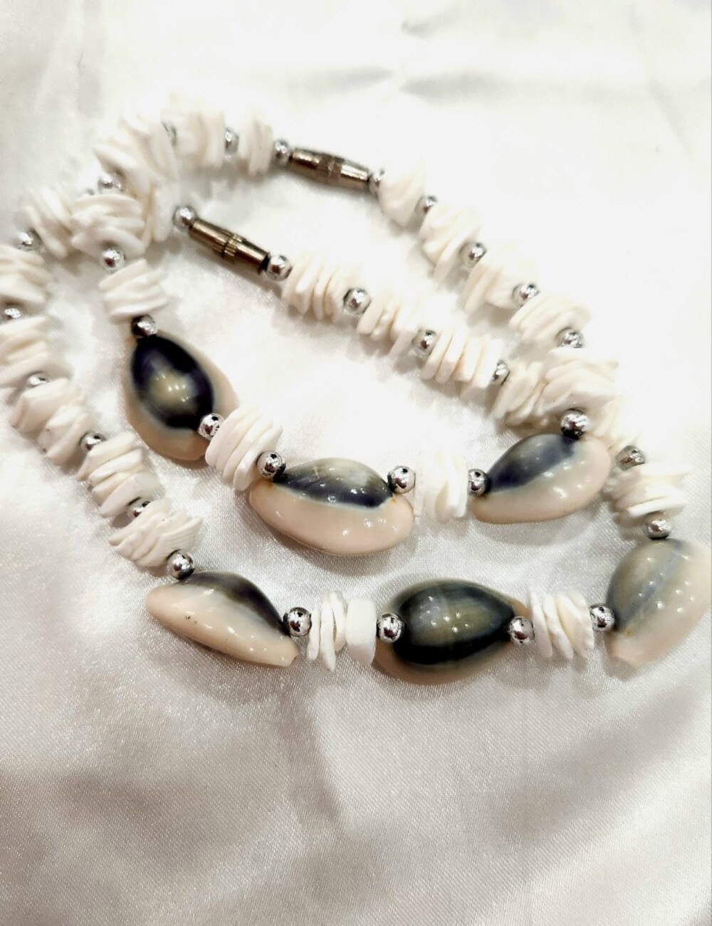 Cowrie & Shell Anklet and Bracelet Set - Picture 2 of 3
